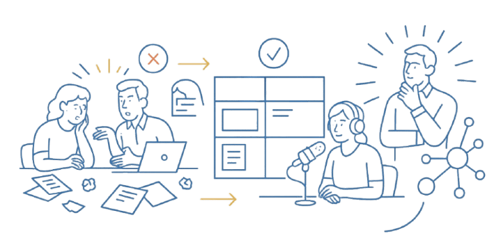 Teams building structure and continuity through collaboration